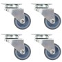 Double swivel wheels 4 units 50 mm by , Material handling - Ref: Foro24-143437, Price: 17,01 €, Discount: %