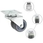 Double swivel wheels 4 units 50 mm by , Material handling - Ref: Foro24-143437, Price: 16,75 €, Discount: %