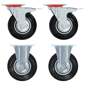 Ruedas de transporte 4 unidades 125 mm de , Manipulación de materiales - Ref: Foro24-143463, Precio: 48,15 €, Descuento: %