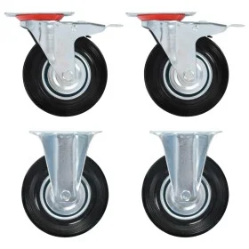 Transport wheels 4 units 125 mm by , Material handling - Ref: Foro24-143463, Price: 46,80 €, Discount: %