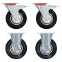 Transport wheels 4 units 125 mm by , Material handling - Ref: Foro24-143463, Price: 46,80 €, Discount: %