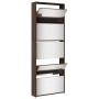 Schuhschrank und Spiegel 5 Ebenen Eiche braun 63x17x169,5 cm von , Schuhregale und Schuhorganisatoren - Ref: Foro24-3228285, ...