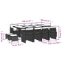Set muebles de jardín 13 pzas y cojines ratán sintético marrón by , Garden sets - Ref: Foro24-3210621, Price: 769,54 €, Disco...