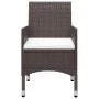 9-piece garden dining set made of brown PE rattan with tempered glass. by , Garden sets - Ref: Foro24-3095895, Price: 654,56 ...