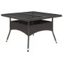 9-piece garden dining set made of brown PE rattan with tempered glass. by , Garden sets - Ref: Foro24-3095895, Price: 654,56 ...