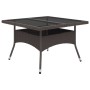 Garten-Essgruppe 9-teilig aus PE-Rattan mit gehärtetem Glas, braun. von , Gartensets - Ref: Foro24-3095895, Preis: 663,49 €, ...