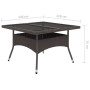 Set de comedor de jardín 9 pzas ratán PE vidrio templado marrón de , Conjuntos de jardín - Ref: Foro24-3095895, Precio: 663,4...