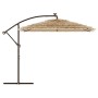 Gartenschirm mit LED-Lichtern, Stahlmast, braun, 246x246x230 cm. von , Sonnenschirme - Ref: Foro24-4005086, Preis: 214,81 €, ...