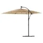 Gartenschirm mit LED-Lichtern, Stahlmast, braun, 246x246x230 cm. von , Sonnenschirme - Ref: Foro24-4005086, Preis: 194,35 €, ...
