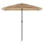 Sombrilla de jardín con LEDs poste acero marrón 248x248x248 cm by , Umbrellas - Ref: Foro24-4005117, Price: 139,28 €, Discoun...