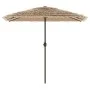 Sombrilla de jardín con LEDs poste acero marrón 248x248x248 cm by , Umbrellas - Ref: Foro24-4005117, Price: 136,11 €, Discoun...