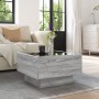 Mesa de centro y LED madera ingeniería gris Sonoma 50x50x30 cm by , Coffee table - Ref: Foro24-847509, Price: 107,91 €, Disco...