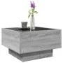 Mesa de centro y LED madera ingeniería gris Sonoma 50x50x30 cm by , Coffee table - Ref: Foro24-847509, Price: 106,01 €, Disco...