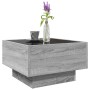 Mesa de centro y LED madera ingeniería gris Sonoma 50x50x30 cm by , Coffee table - Ref: Foro24-847509, Price: 107,91 €, Disco...