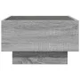 Mesa de centro y LED madera ingeniería gris Sonoma 50x50x30 cm by , Coffee table - Ref: Foro24-847509, Price: 106,01 €, Disco...