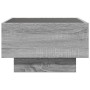 Mesa de centro y LED madera ingeniería gris Sonoma 50x50x30 cm by , Coffee table - Ref: Foro24-847509, Price: 107,91 €, Disco...