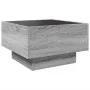 Mesa de centro y LED madera ingeniería gris Sonoma 50x50x30 cm by , Coffee table - Ref: Foro24-847509, Price: 106,01 €, Disco...