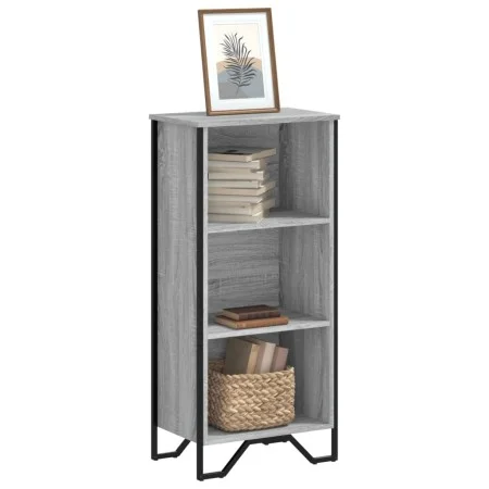 Estantería de madera de ingeniería gris Sonoma 50x31x106 cm de , Librerías y estanterías - Ref: Foro24-848607, Precio: 49,94 ...