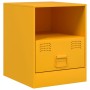 Mesita de noche acero amarillo mostaza 34,5x39x44 cm by , Nightstands - Ref: Foro24-841757, Price: 49,42 €, Discount: %