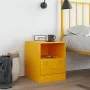 Nachttisch aus gelbem Senf-Stahl, 34,5x39x44 cm. von , Nachttische - Ref: Foro24-841757, Preis: 48,93 €, Rabatt: %