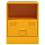 Mesita de noche acero amarillo mostaza 34,5x39x44 cm by , Nightstands - Ref: Foro24-841757, Price: 49,42 €, Discount: %