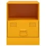 Nachttisch aus gelbem Senf-Stahl, 34,5x39x44 cm. von , Nachttische - Ref: Foro24-841757, Preis: 48,93 €, Rabatt: %