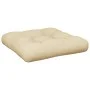 Cojín para sofá de palets de tela beige 58x58x10 cm by , Cushions for chairs and sofas - Ref: Foro24-360903, Price: 25,00 €, ...