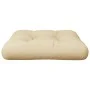 Cojín para sofá de palets de tela beige 58x58x10 cm by , Cushions for chairs and sofas - Ref: Foro24-360903, Price: 25,00 €, ...