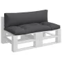 Palettenkissen, 2 Stück, in Anthrazitgrau. von , Kissen für Stühle und Sofas - Ref: Foro24-360922, Preis: 78,95 €, Rabatt: %