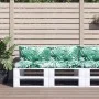Cojines para palets 2 unidades tela estampado de hojas by , Cushions for chairs and sofas - Ref: Foro24-360934, Price: 48,82 ...