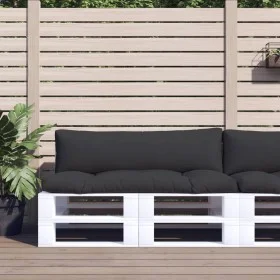 Cojines para palets 2 unidades tela negro by , Cushions for chairs and sofas - Ref: Foro24-360929, Price: 81,84 €, Discount: %