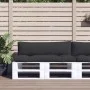 Palettenkissen, 2 Stück, schwarzer Stoff von , Kissen für Stühle und Sofas - Ref: Foro24-360929, Preis: 90,53 €, Rabatt: %