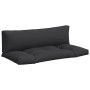 Cojines para palets 2 unidades tela negro by , Cushions for chairs and sofas - Ref: Foro24-360929, Price: 87,28 €, Discount: %