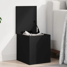 Ingenieurholz-Aufbewahrungsbox schwarz 30x35x35 cm von , Aufbewahrungskisten - Ref: Foro24-840668, Preis: 40,69 €, Rabatt: %