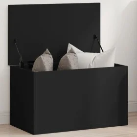 Aufbewahrungsbox aus schwarzem Ingenieurholz 60x35x35 cm von , Aufbewahrungskisten - Ref: Foro24-840675, Preis: 55,67 €, Raba...
