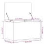 Caja de almacenaje madera de ingeniería negro 60x35x35 cm by , Storage trunks - Ref: Foro24-840675, Price: 55,65 €, Discount: %