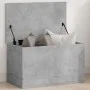 Caja de almacenaje madera ingeniería gris hormigón 60x35x35 cm de , Baúles de almacenamiento - Ref: Foro24-840677, Precio: 50...