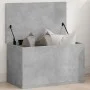 Caja de almacenaje madera ingeniería gris hormigón 60x35x35 cm de , Baúles de almacenamiento - Ref: Foro24-840677, Precio: 50...