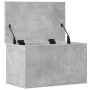 Caja de almacenaje madera ingeniería gris hormigón 60x35x35 cm de , Baúles de almacenamiento - Ref: Foro24-840677, Precio: 50...