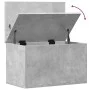 Caja de almacenaje madera ingeniería gris hormigón 60x35x35 cm de , Baúles de almacenamiento - Ref: Foro24-840677, Precio: 50...
