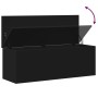 Ingenieurholz-Aufbewahrungsbox schwarz 102x35x35 cm von , Aufbewahrungskisten - Ref: Foro24-840689, Preis: 85,08 €, Rabatt: %