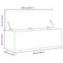 Caja de almacenaje madera de ingeniería negro 102x35x35 cm de , Baúles de almacenamiento - Ref: Foro24-840689, Precio: 82,45 ...