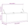 Caja de almacenaje madera de ingeniería negro 102x35x35 cm by , Storage trunks - Ref: Foro24-840689, Price: 85,08 €, Discount: %