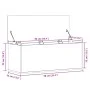 Caja de almacenaje madera de ingeniería negro 90x35x35 cm by , Storage trunks - Ref: Foro24-840682, Price: 71,17 €, Discount: %