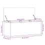 Caja de almacenaje madera de ingeniería negro 90x35x35 cm by , Storage trunks - Ref: Foro24-840682, Price: 73,37 €, Discount: %