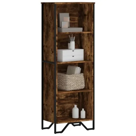 Regal Eiche Rauchholz-Regal aus Ingenieurholz 50x31x137,5 cm von , Bücherregale und Regale - Ref: Foro24-848611, Preis: 59,73...