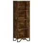 Regal Eiche Rauchholz-Regal aus Ingenieurholz 50x31x137,5 cm von , Bücherregale und Regale - Ref: Foro24-848611, Preis: 59,73...