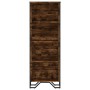 Estantería madera de ingeniería roble ahumado 50x31x137,5 cm by , Bookcases and shelves - Ref: Foro24-848611, Price: 60,45 €,...