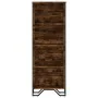 Regal Eiche Rauchholz-Regal aus Ingenieurholz 50x31x137,5 cm von , Bücherregale und Regale - Ref: Foro24-848611, Preis: 59,73...
