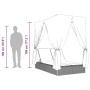 Doppel-Liegestuhl mit Dach und Vorhängen aus grauem synthetischem Rattan. von , Liegen - Ref: Foro24-368074, Preis: 303,75 €,...